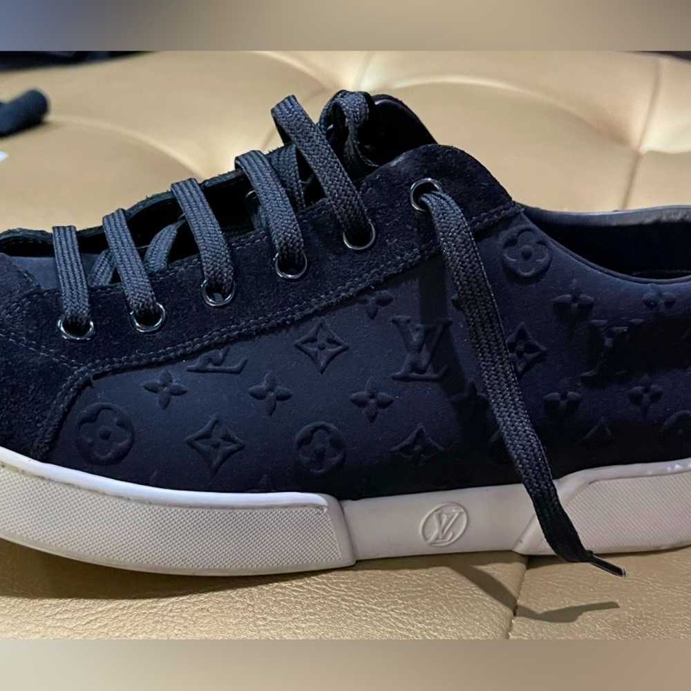 Louis Vuitton Black and White Sneakers